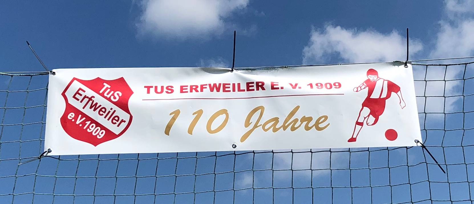 Banner Sportgelände 110 Jahre